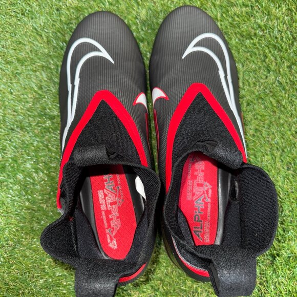 Nike Alpha Menace Elite 3 P PE Football Cleats Black Red DM1792-002 Men’s 15 NEW main image 4